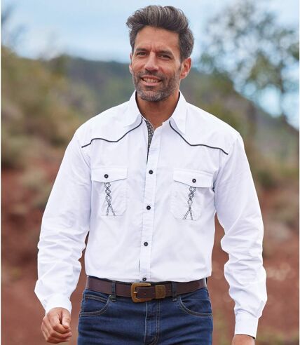 Men's White Poplin Shirt 