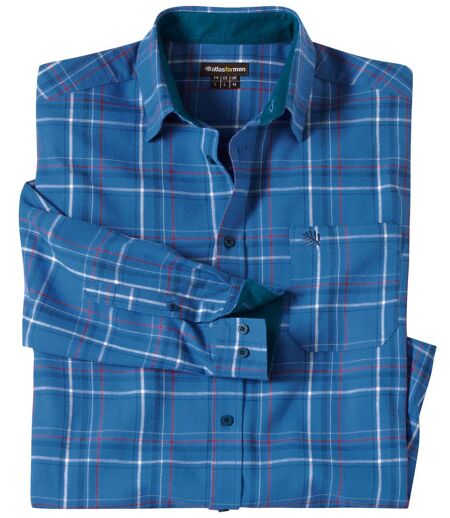 Men's Blue Flannel Shirt