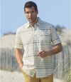 Gestreiftes Sommerhemd mit Waffel-Effekt Atlas For Men