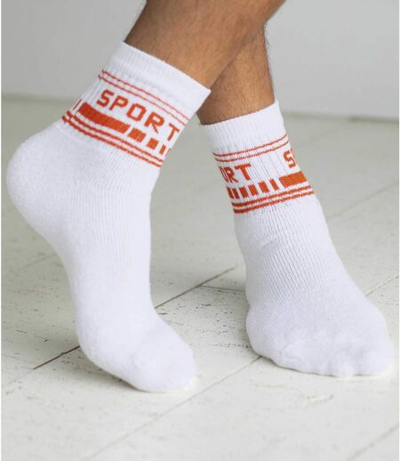 Pack of 4 Pairs of Men's Sports Socks - White Grey Navy Black