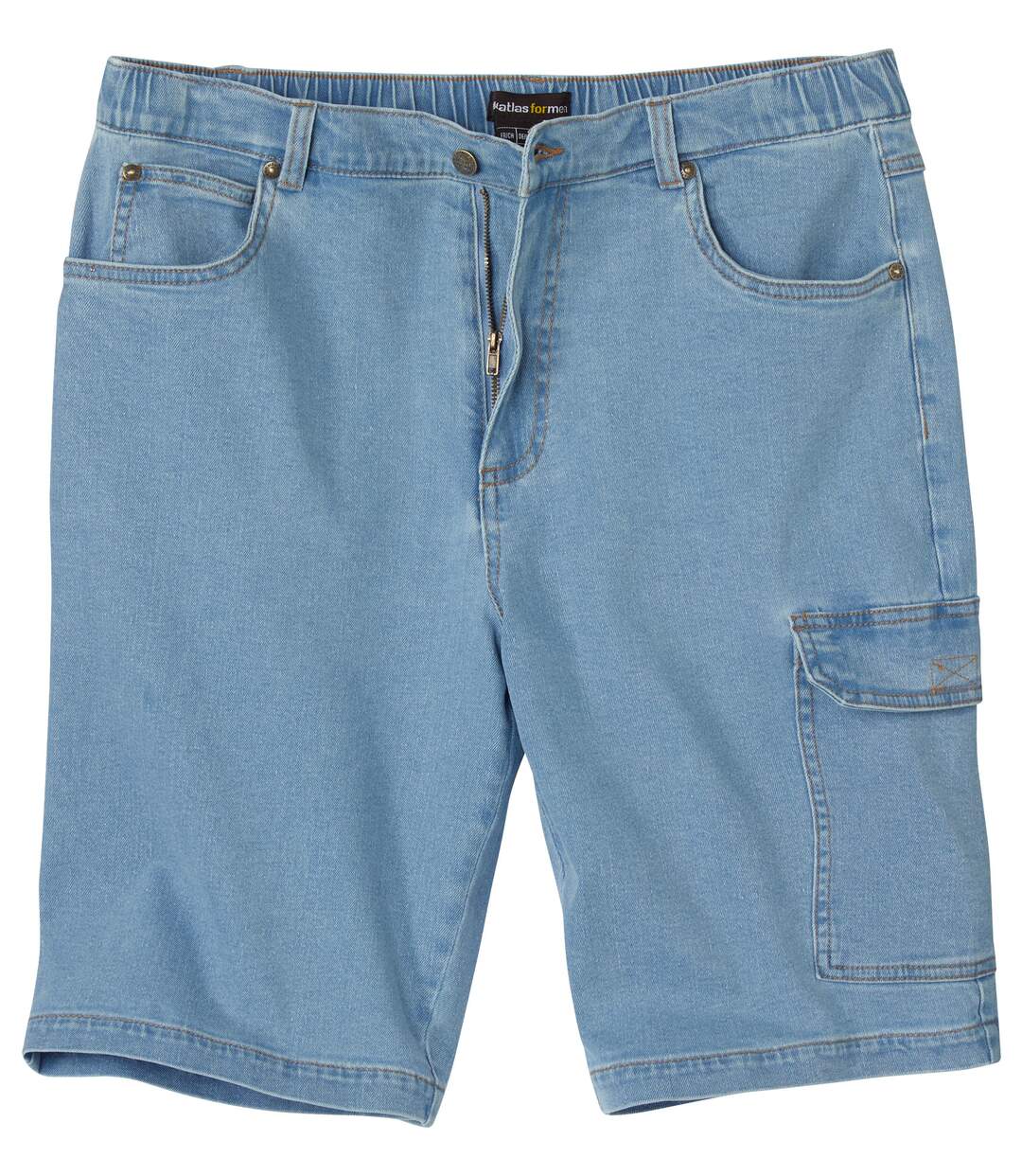 Bermuda Cargo Denim Stretch 