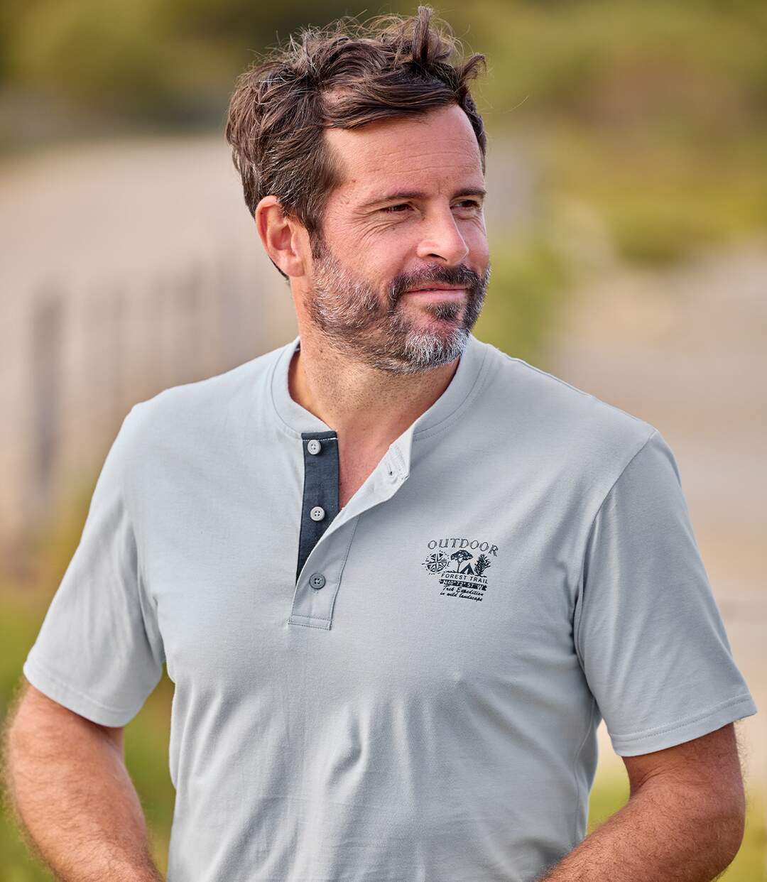 6er-Pack T-Shirts mit Henleykragen Outdoor-9