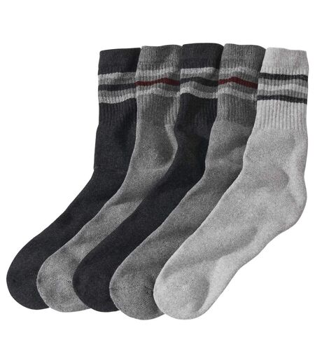 Pack of 5 Pairs of Men's Sports Socks