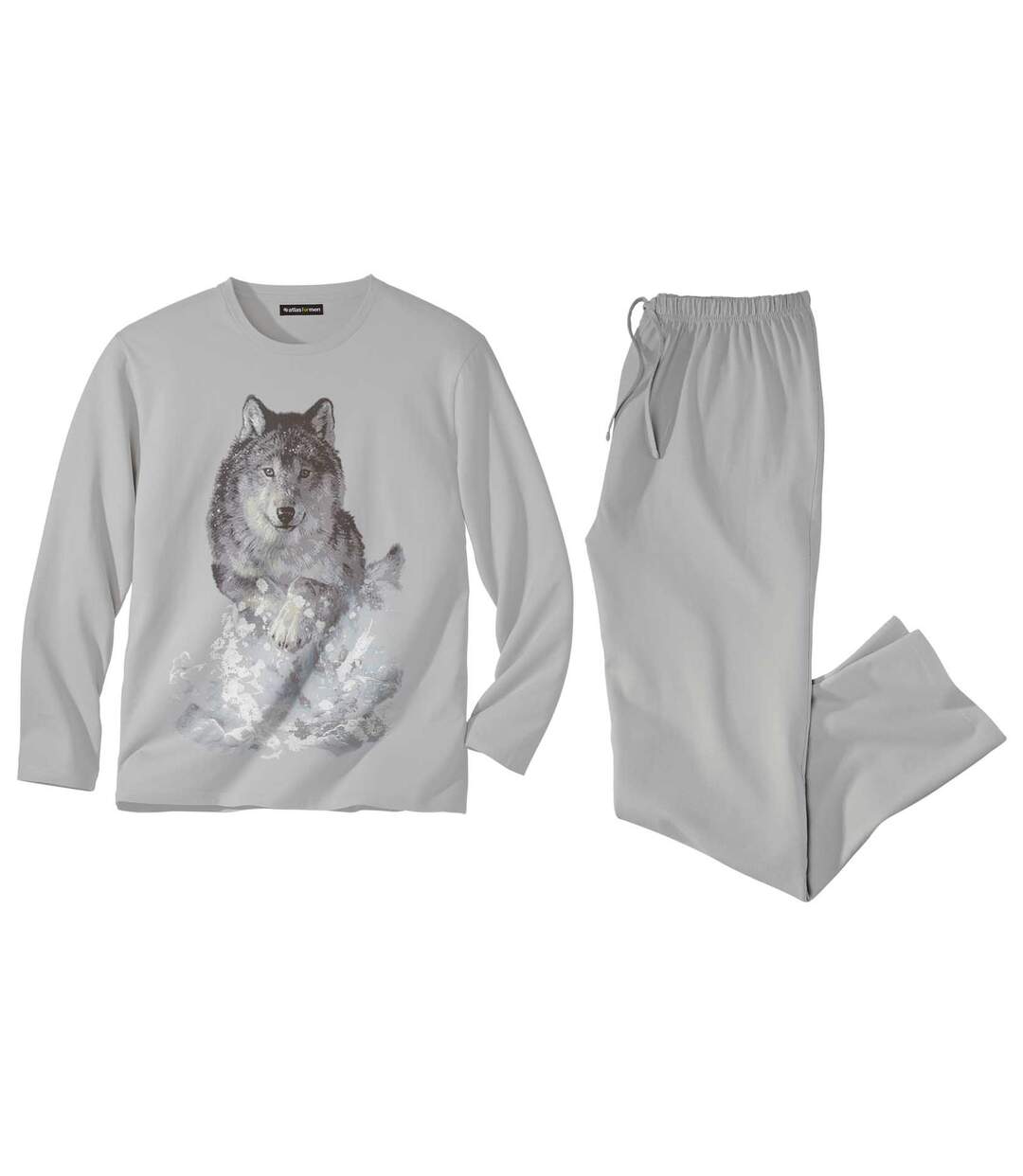 Men's Grey Wolf Pyjamas Atlas For Men