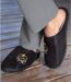 Pantoffeln in Wildlederoptik mit Fleecefutter-3