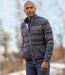 Men's Sherpa-Lined Knit Jacket