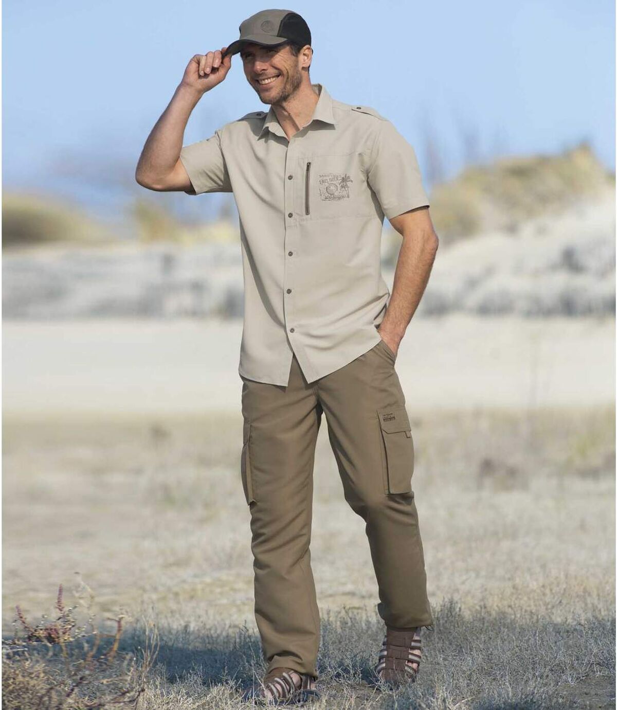 Spodnie bojówki z mikrofibry Desert Explorer Atlas For Men