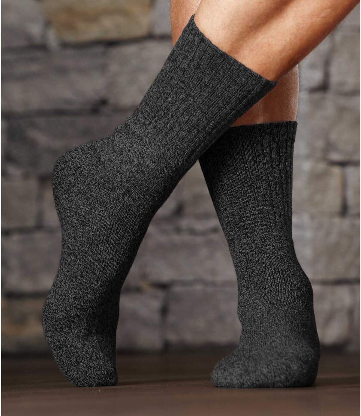 Sada 4 párů melírovaných ponožek Atlas For Men