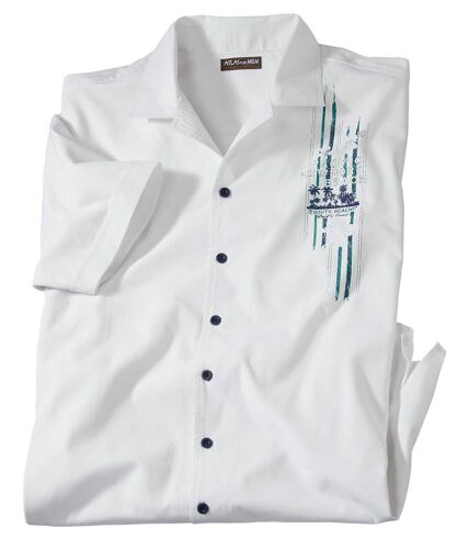Chemise Blanche Col Bowling