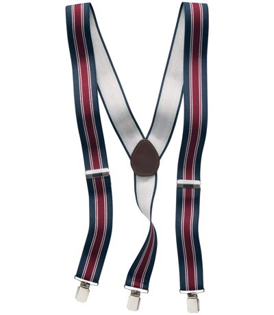 Men's Navy Striped Braces