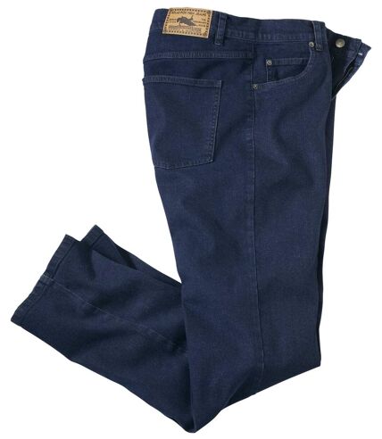 Ciemnoniebieskie jeansy ze stretchem Regular