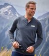 3er-Pack T-Shirts mit Henleykragen Atlas For Men