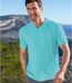 Pack of 3 Men's Adventure T-Shirts - Turquoise Black Blue 
