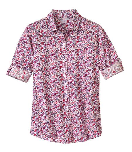 La Chemise Popeline à Fleurs