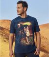 Batikované tričko s potiskem pumy Atlas For Men