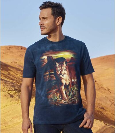 T-Shirt im Batik-Look mit Puma-Aufdruck