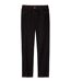 Women's Black Stretch Straight-Cut Jeans - Mid-Rise-4