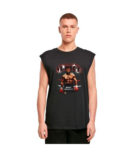 Mens Dynamite Mike Sleeveless Tank Top Noir Mister Tee
