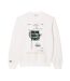 Sweat Motif/style Imprimé Brevet Homme Crème Lacoste-2