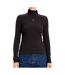 T-Shirt col roulé marron femme calvin klein jeans label-1