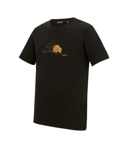 T-shirt Motif/style Jeep Du Désert Cline Homme Noir Regatta