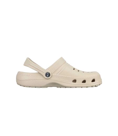 Mens Flat Clogs Beige Hot Tuna
