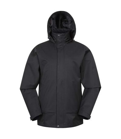 Mens shale waterproof jacket black Mountain Warehouse