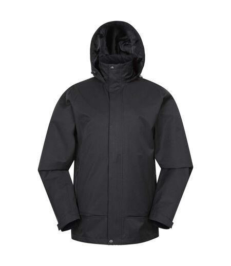 Mens shale waterproof jacket black Mountain Warehouse