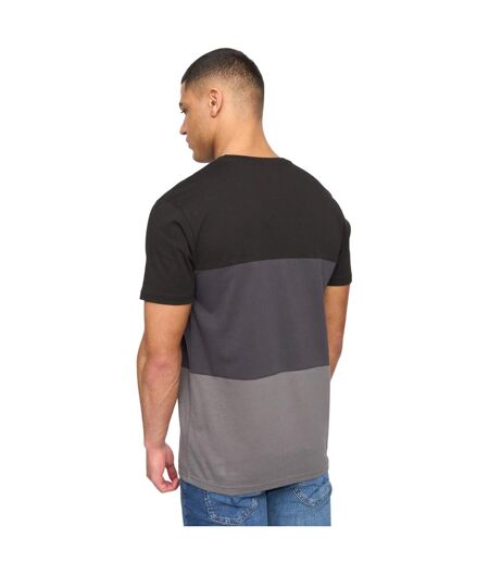 T-shirt Henpanel Homme Noir Henleys