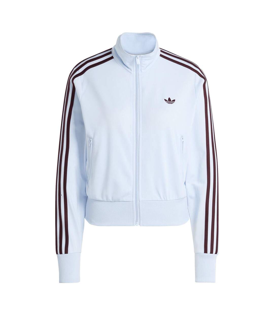 Haut De Survêtement Motif/style 3 Rayures Firebird Femme Bordeaux Foncé Bleu Ciel Adidas-2
