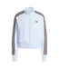 Haut De Survêtement Motif/style 3 Rayures Firebird Femme Bordeaux Foncé Bleu Ciel Adidas-2