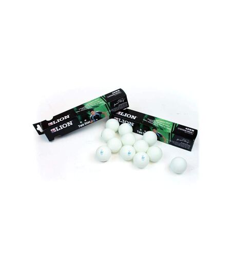 Lion 2 Star Table Tennis Balls (Pack of 6) (White/Blue) (One Size) - UTCS1698