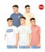 Pack Of 5  Mens Tryplex Cotton T-shirt  Multicoloured Crosshatch-2