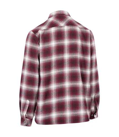 Mens Collared Shirt Merlot Trespass