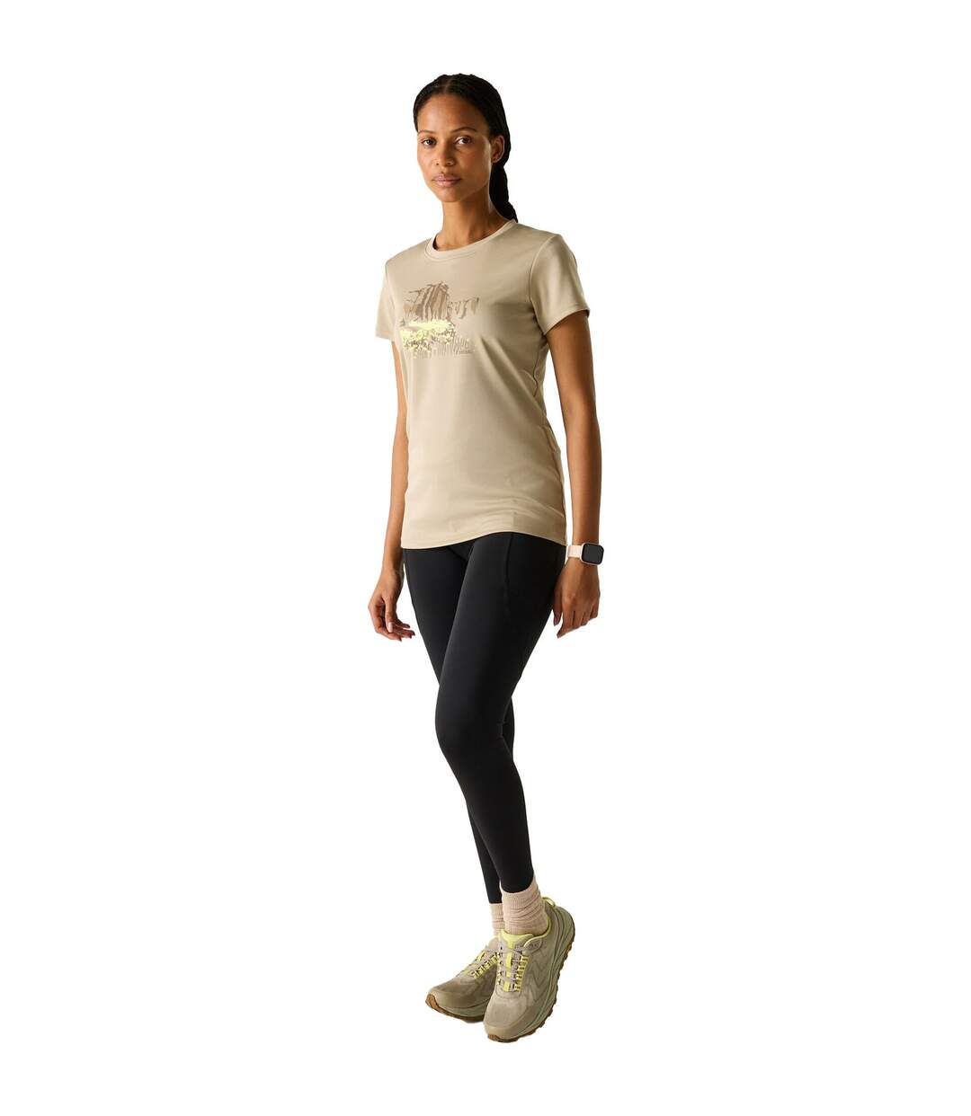 T-shirt Motif/style Art Abstrait Fingal Femme Beige Regatta-1