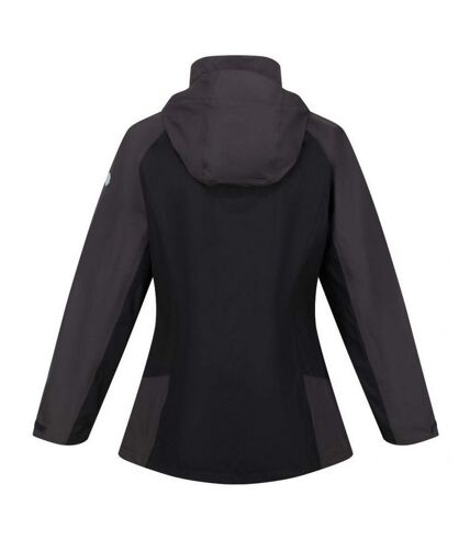 Veste imperméable calderdale femme noir / gris clair Regatta