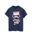 Disney Womens/Ladies Lilo & Stitch Santa's Here - T-shirt boyfriend en coton (Bleu marine) - UTBI30565-1