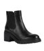 Womens/ladies damiana patent leather ankle boots black Geox