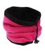 FLOSO Womens/Ladies Multipurpose Fleece Neckwarmer Snood / Hat (Pink) - UTSK239