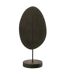 Statuette Déco sur Socle Tête Plate 46cm Noir-1