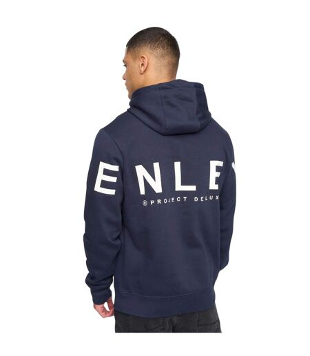 Sweat à capuche hensleeve homme bleu marine Henleys
