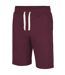 AWDis Hoods Plain Heavyweight Campus Shorts (Burgundy) - UTRW2549