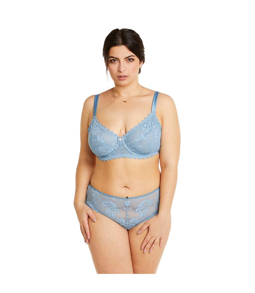 Soutien-gorge à armatures grand maintien bleu Siwa-3