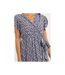 Robe courte portefeuille motifs INEZA - Dona X Lisa-3