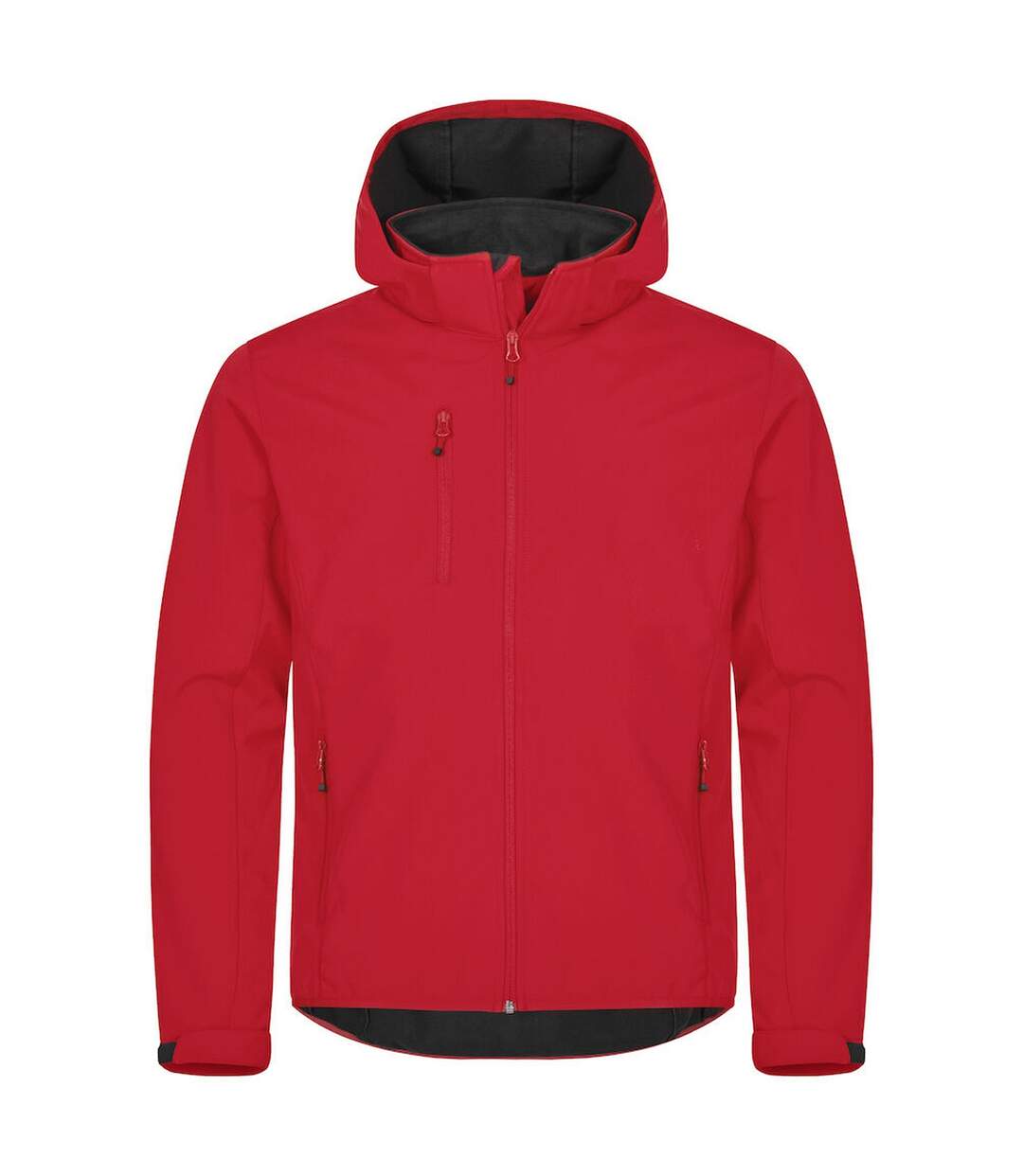 Mens Classic Soft Shell Jacket Red Clique-1