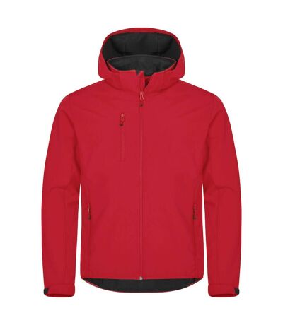 Mens Classic Soft Shell Jacket Red Clique