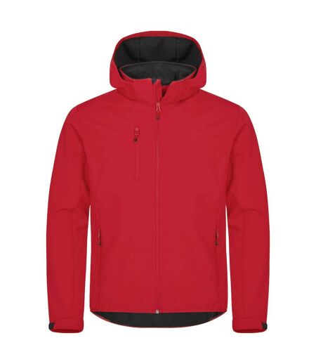 Mens Classic Soft Shell Jacket Red Clique