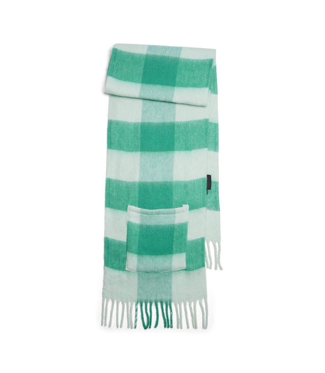 Echarpe vert femme pieces rea long scarf-1