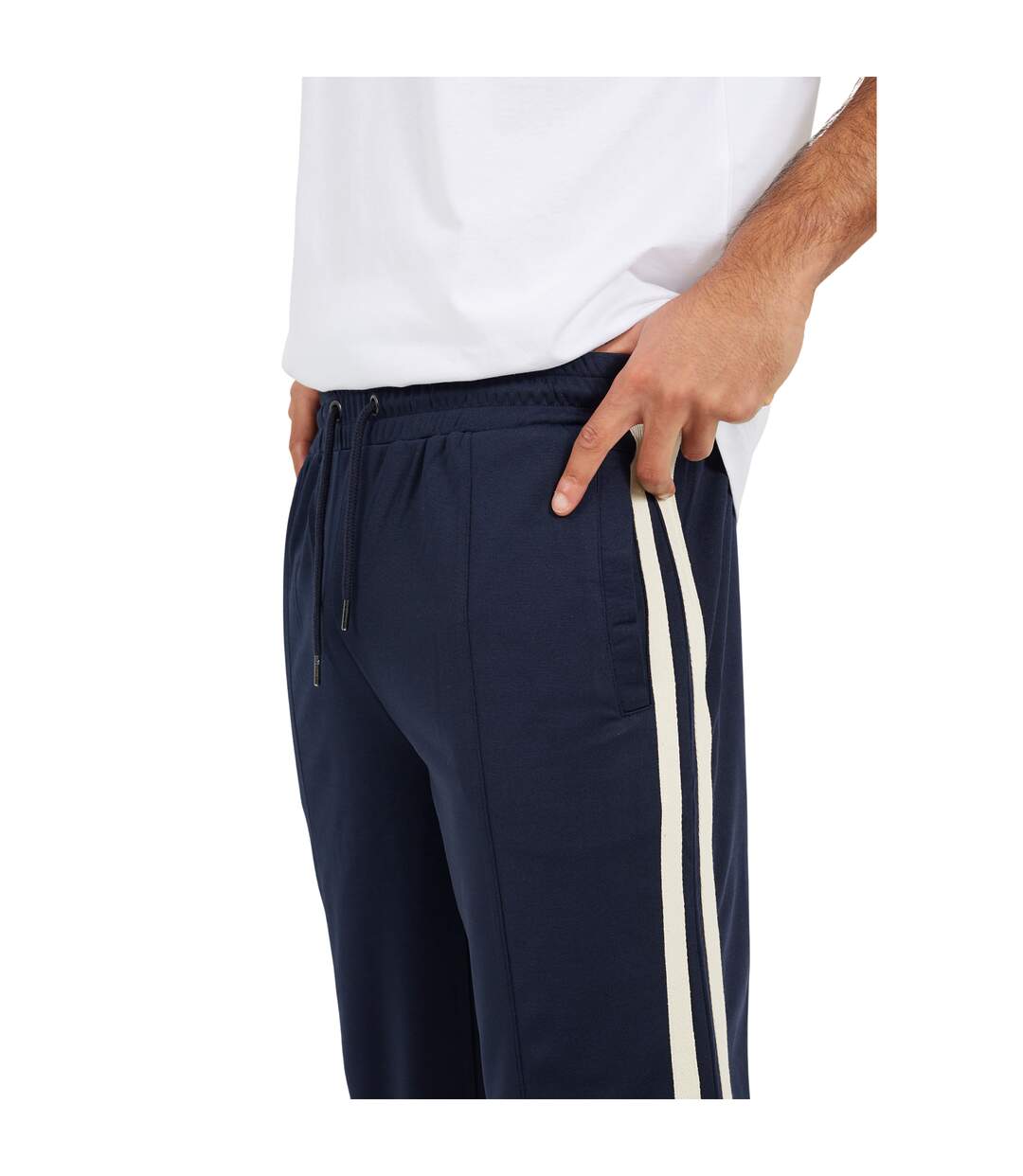 Pantalon De Jogging Motif/style Rayure Latérale Homme Bleu Marine Brave Soul-3