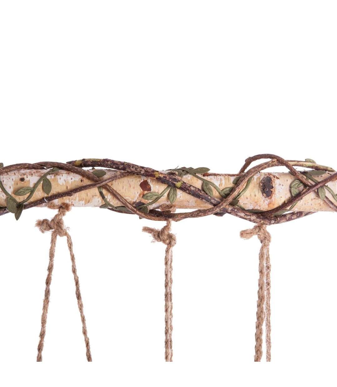Soliflore à Suspendre en Bois 5 Têtes 65cm Naturel-3